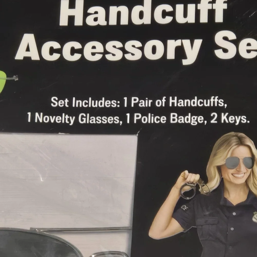 Halloween Handcuff Accessory Set, Assorted Police, Cop, Costume, Play